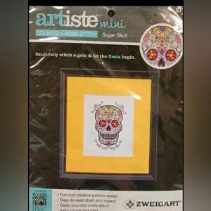 Artiste Mini Sugar Skull Cross-Stitch Kit